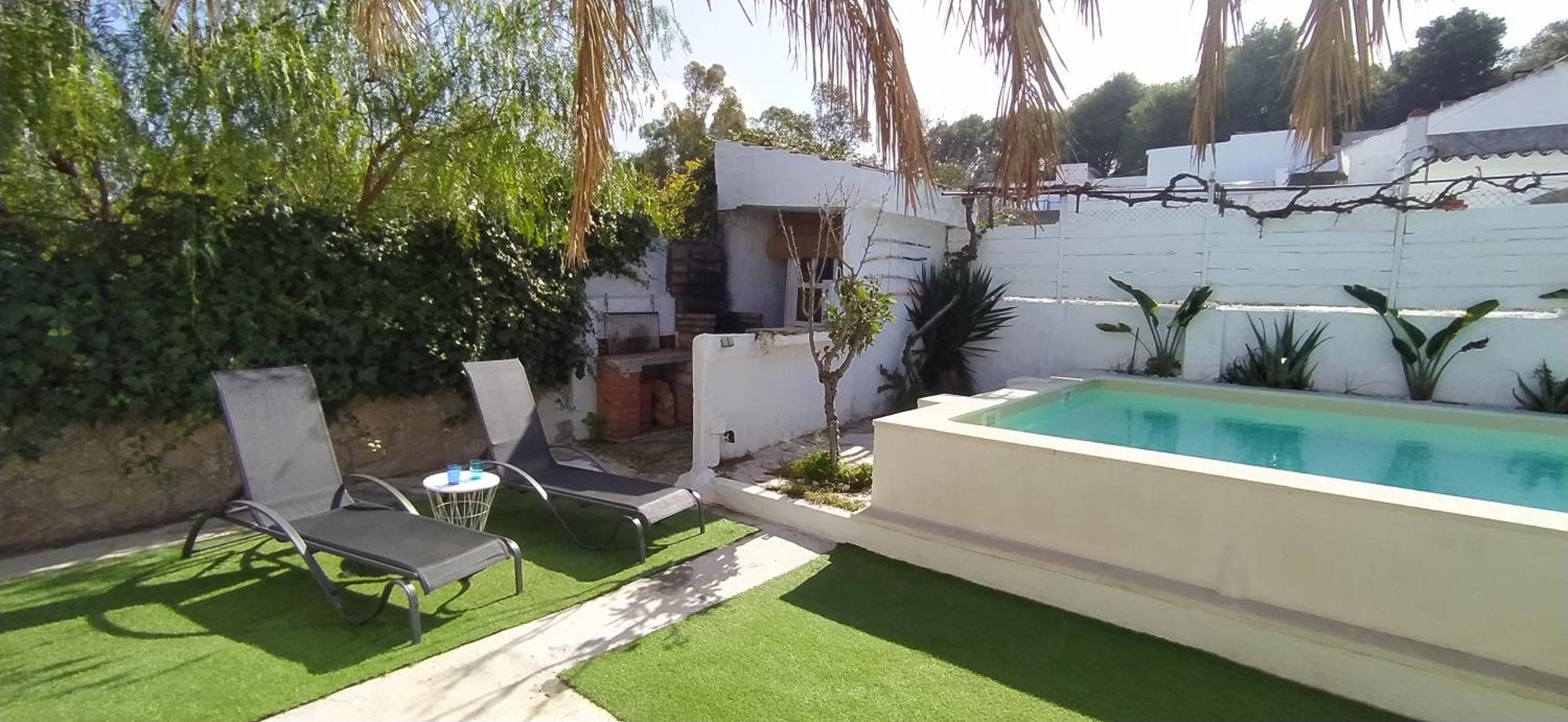치클라나 데 라 프론테라 Casa, Piscina, Jacuzzi, Garaje, Barbacoa. 빌라 외부 사진